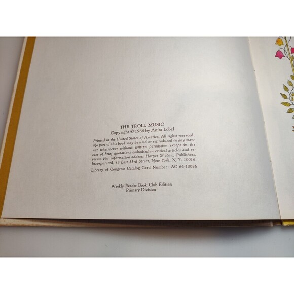 The Troll Music By Anita Lobel Weekly Readers Childrens Book Club 1966 - Picture 11 of 15